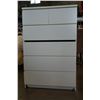 Image 2 : 6 DRAWER WHITE HIGHBOY DRESSER