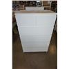 Image 2 : 6 DRAWER WHITE HIGHBOY DRESSER