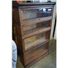 Image 2 : ANTIQUE OAK 4 TIER LAWYERS BOOK CASE