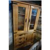 Image 1 : PINE DISPLAY CABINET
