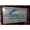 Image 1 : LARGE FRAMED THE PUBLIC LANDING CINCINNATI 1900 SIGNED 702/950