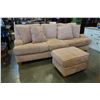 Image 2 : MICROFIBER SOFA AND OTTOMAN