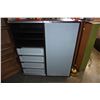 Image 1 : ESPRESSO SLIDING DOOR 4 DRAWER SHELF