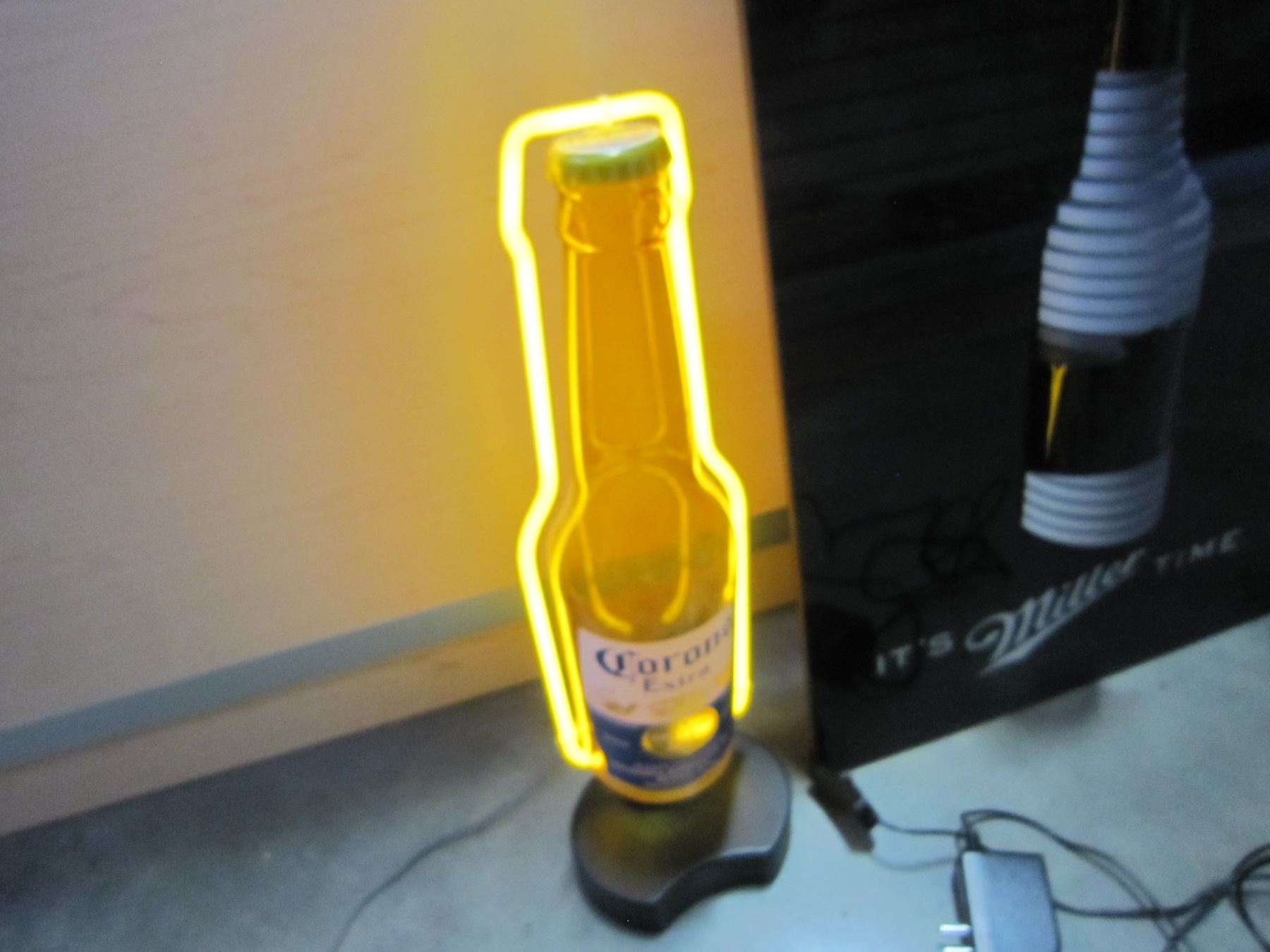 Neon Corona And Mgd Signs Working W Man Cave Sign Neon Corona And Mgd Signs Working W Man Cave Sign