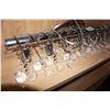 Image 2 : CHROME AND PENDENT LIGHT FIXTURE