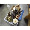 Image 2 : BRASS ANIMAL FIGURES, MONKEY FIGURES, CANDLE HOLDERS, AN DECOR