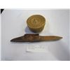 Image 1 : SWEET GRASS WOVEN BASKET AND CARVED RAVEN