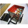Image 2 : LAQUERED STACKING CART JEWELLERY BOX W/ CONTENTS