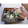 Image 1 : 3 TRAYS OF TOYS - PEZ DISPENSERS, DOLLS, ETC
