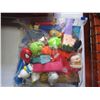 Image 2 : 3 TRAYS OF TOYS - PEZ DISPENSERS, DOLLS, ETC