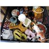 Image 2 : BLACK CRATE OF POTTERY, VASES, AND FIGURES