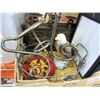 Image 2 : BOX OF METAL COLLECTIBLES, DOLPHIN CLOCK, BALD EAGLE, COIN BANK, AND MORE