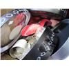 Image 2 : BOX OF CLOCKS AND DISHES