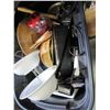 Image 1 : BLACK TOTE OF KITCHEN ITEMS