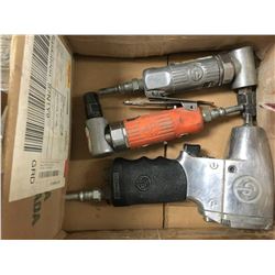 Chicago air rachet (CP719-11248K), Die grinder CP875 SN#04243A, Astro pneumatic die grinder 1/4" ang