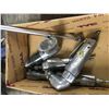 Image 1 : Box w/blue point die grinder AT100 SN#47945, GP Chicago pneumatic impact wrench SN#0614, Chicago pne