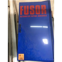Wall cabinet w/assorted adhesives & access for auto repair
