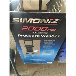 Simoniz car elec pressure washer model #XE021130203010387