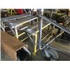 Image 3 : 5 misc. stands plus 3 - stands w/grate top, table on wheels and folding table frame