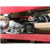 Image 6 : H.D. 3 compartment parts cart w/sockets, puller set, wrenches plus 3 tool boxes