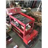 Image 7 : H.D. 3 compartment parts cart w/sockets, puller set, wrenches plus 3 tool boxes