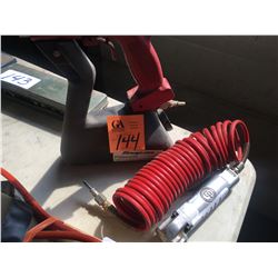 Snap On hand held abrasive blaster (sand blaster)w/hose & Chicago pneumatic cutter