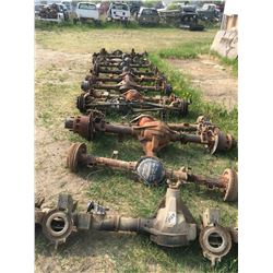 13 various sized differentials