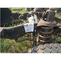 Cummins truck box, salvage trailer, 3 misc. truck liners, salvage truck cab