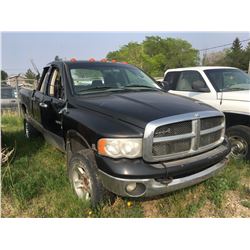 1 Ram 2500 Cummins diesel salvage truck plus 1 Dodge Laramie salvage cab partial chassis (no VINS)