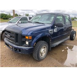 2006 Ford F250 3/4 Ton, Super Duty, 5.4 Triton, Navy, Cabin Chassis, 4x4, mileage 220092kms
