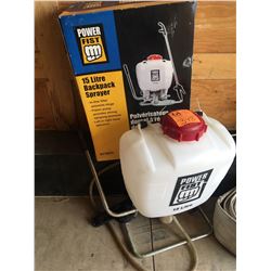 2 - 15 Ltr Back Pack Sprayer (Power Fist) - one is brand new