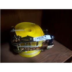 TWO RATCHETING LOAD STRAPS