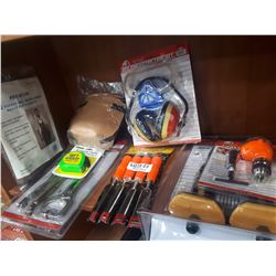 2PIECE JUMBO CHISEL, 4 PIECE CHISEL SET, 2 PIECE C-CLAMP, APRON, PROTECTION