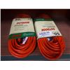 Image 1 : TWO FIFTY FOOT OUTDOOR EXTENSION CORDS
