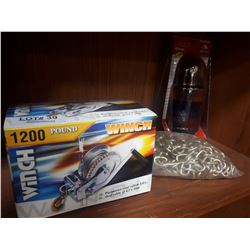 8 PIECE CHISEL SET, OFF SET BARS, BLOW GUN, SOLDERLESS TERMINAL KIT