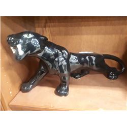 BLACK CERAMIC PANTHER