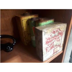 FOUR VINTAGE TINS- STILL FULL