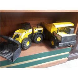 METAL TONKA DUMP TRUCK AND GRADER