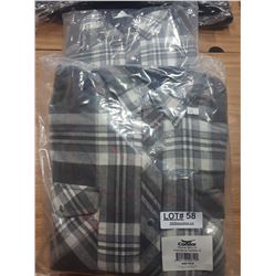 TWO NEW GREY CONDOR LINED FLANNEL SHIRTS SIZE M