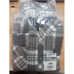 TWO NEW GREY CONDOR LINED FLANNEL SHIRTS SIZE M