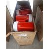 Image 1 : CASE OF TWENTY RED FLASHLIGHT LANTERNS