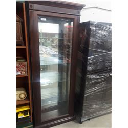 LIGHTED FOUR SHELF DISPLAY CABINET