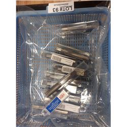 TRAY OF STRAIGHT FLUTE TAPS