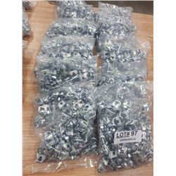 TEN BAGS CROSBY CLAMPS