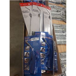 FIVE 3IN1 BLOW GUNS AND FVE TWO FOOT EXTENSION BLOW GUNS