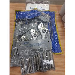 FILE, WRENCH AND HOLLOW PUNCH SETS WITH APRON