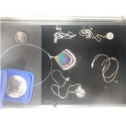 TRAY OF ASSORTED JEWELRY-SOME 925 SILVER