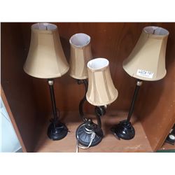 THREE MATCHING LAMPS
