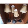 Image 1 : THREE MATCHING LAMPS