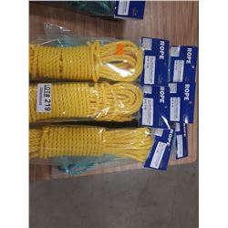 SIX BUNDLES NEW ROPE (300 FT TOTAL)